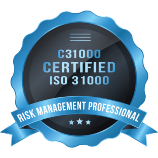 C31000 - Profissional Certificado na ISO 31000 de Gestão de Riscos (Certified ISO 31000 Risk Management Professional)