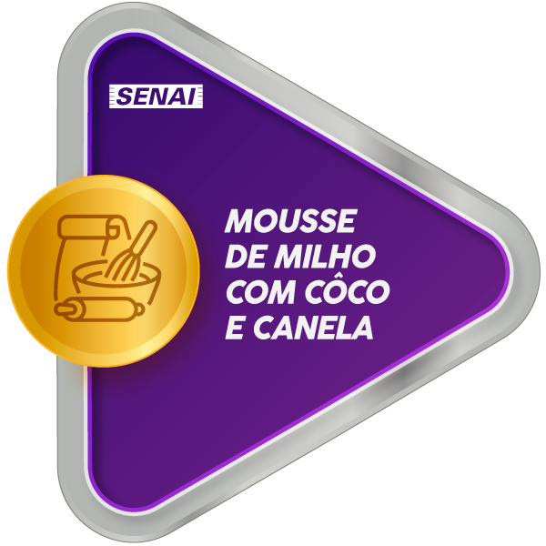 Mousse milho com coco