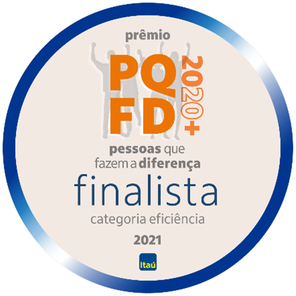 Finalista do prêmio Pessoas que Fazem a Diferença 2020+: Categoria Eficiência