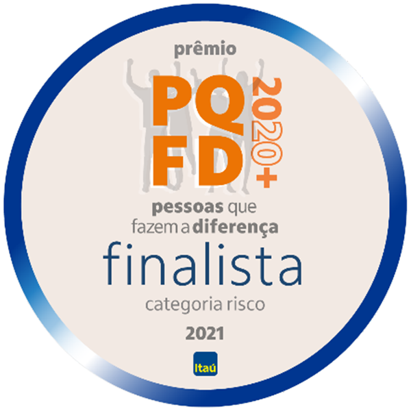 Finalista do prêmio Pessoas que Fazem a Diferença 2020+: Categoria Risco