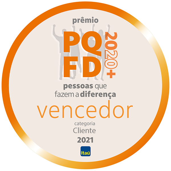 Vencedor do prêmio Pessoas que Fazem a Diferença 2020+: Categoria Cliente