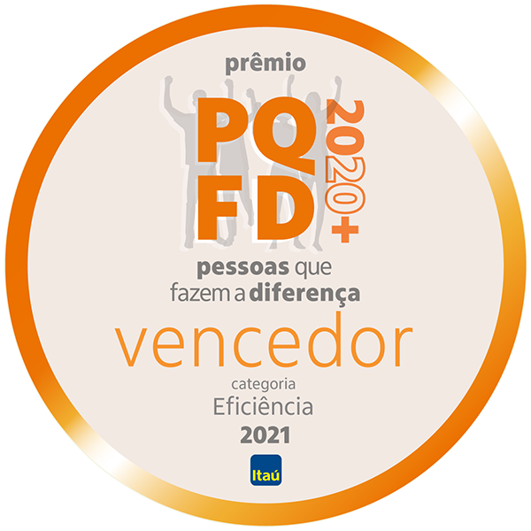 Vencedor do prêmio Pessoas que Fazem a Diferença 2020+: Categoria Eficiência