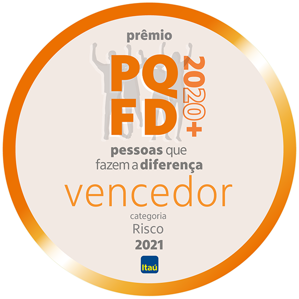 Vencedor do prêmio Pessoas que Fazem a Diferença 2020+: Categoria Risco