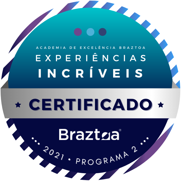 CERTIFICAÇÃO - PROGRAMA ACADEMIA DE EXPERIÊNCIAS INCRÍVEIS - AE2