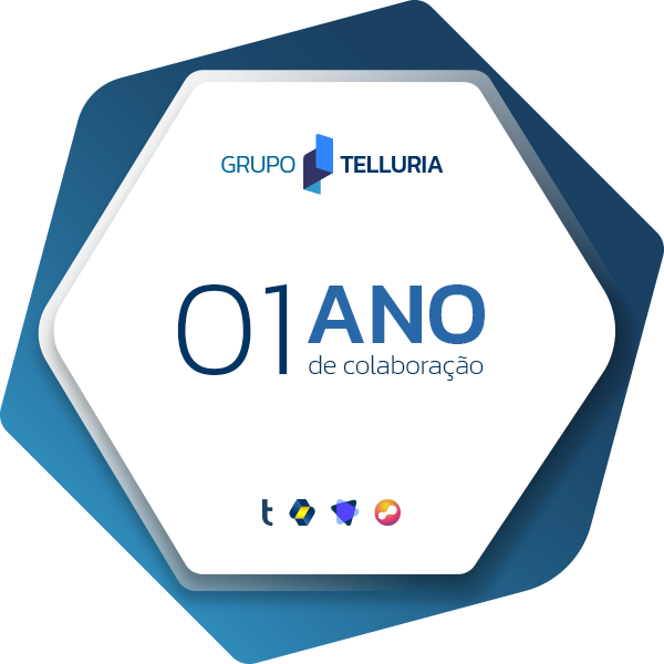 01 ano de colaboração no Grupo Telluria