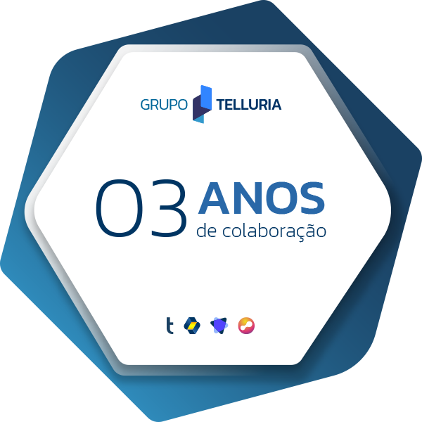 03 anos de colaboração no Grupo Telluria