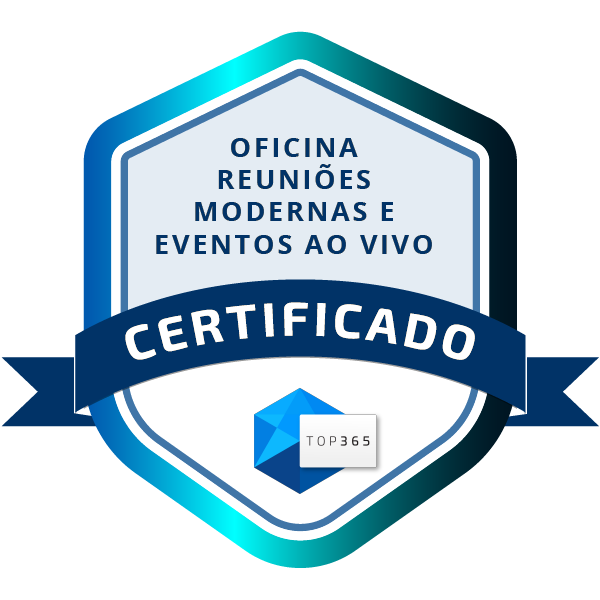 Certificado: Reuniões Modernas e Eventos ao Vivo