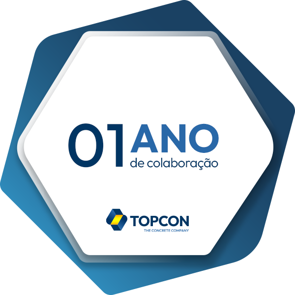 01 ano de colaboração no Topcon