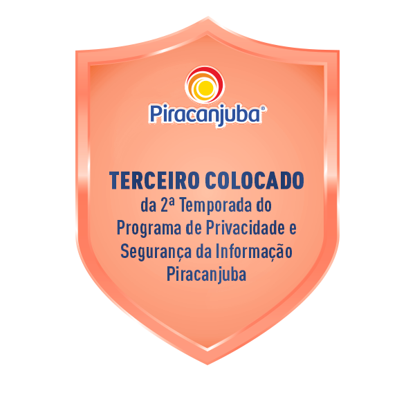 3º lugar na segunda temporada de gamificação Piracanjuba