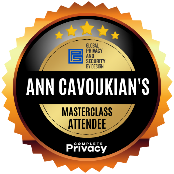 Ann Cavoukian’s Masterclass Attendee