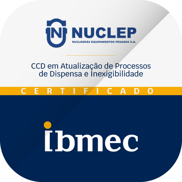 ATUALIZAÇÃO DE PROCESSOS DE DISPENSA E INEXIGIBILIDADE - NUCLEP