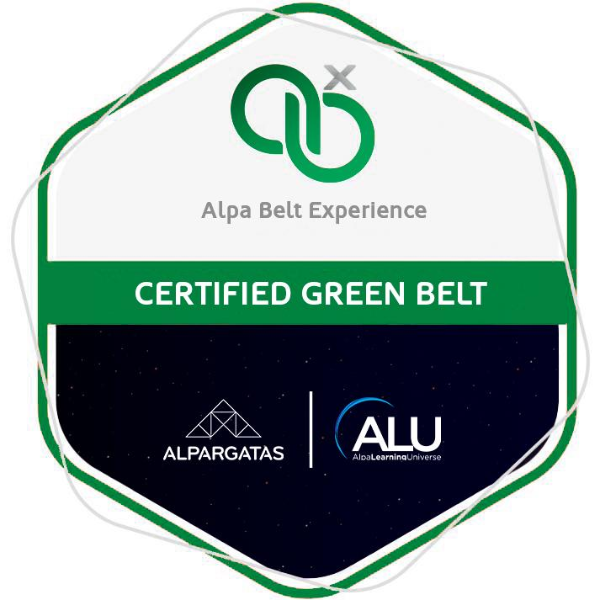 Alpa Belt Experience - Green Belt Certified