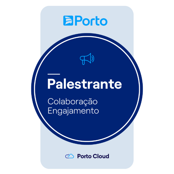 Badge Porto Cloud - Palestrante