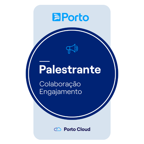 Badge Porto Cloud - Palestrante